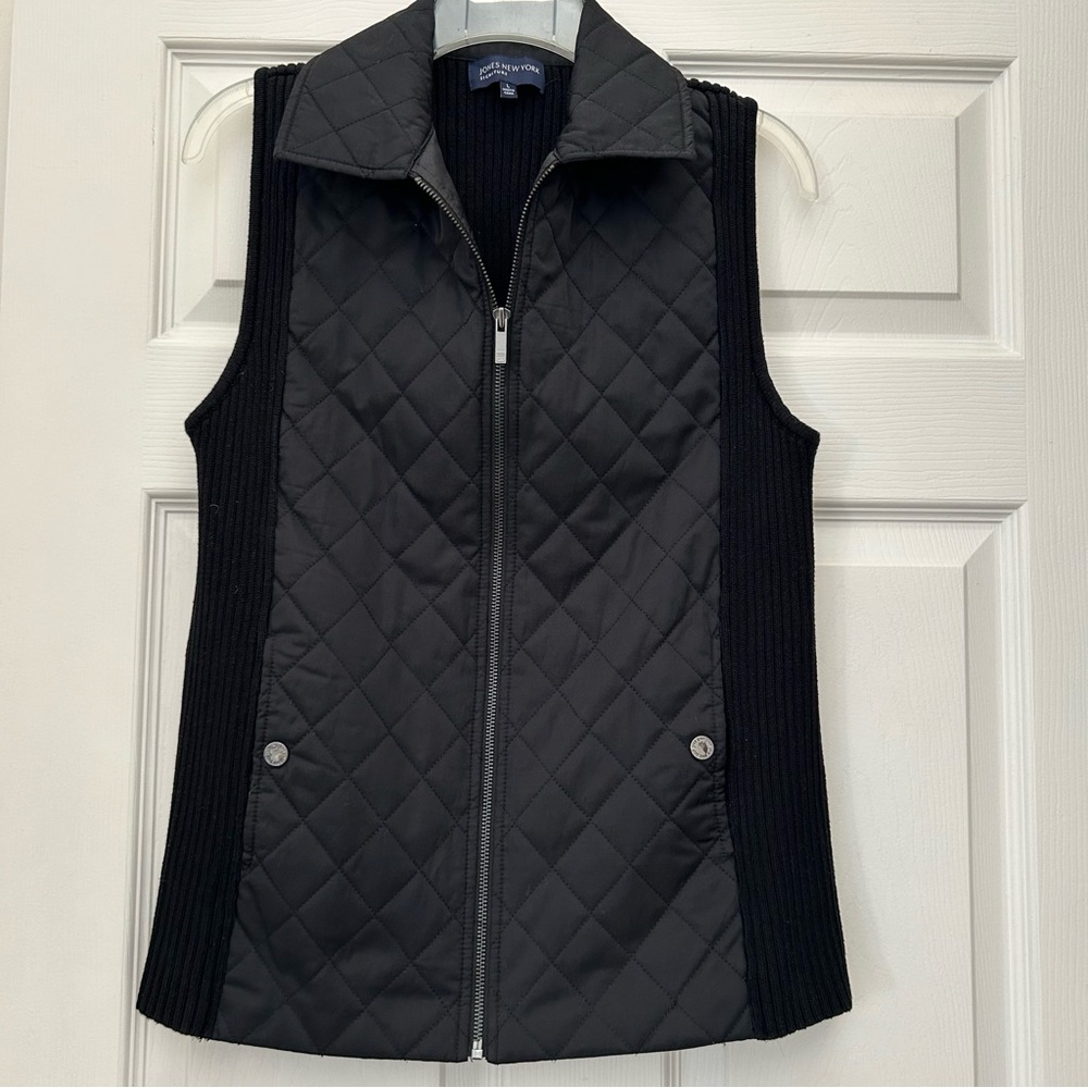Jones New York Signature Quilted Vest Size Large
